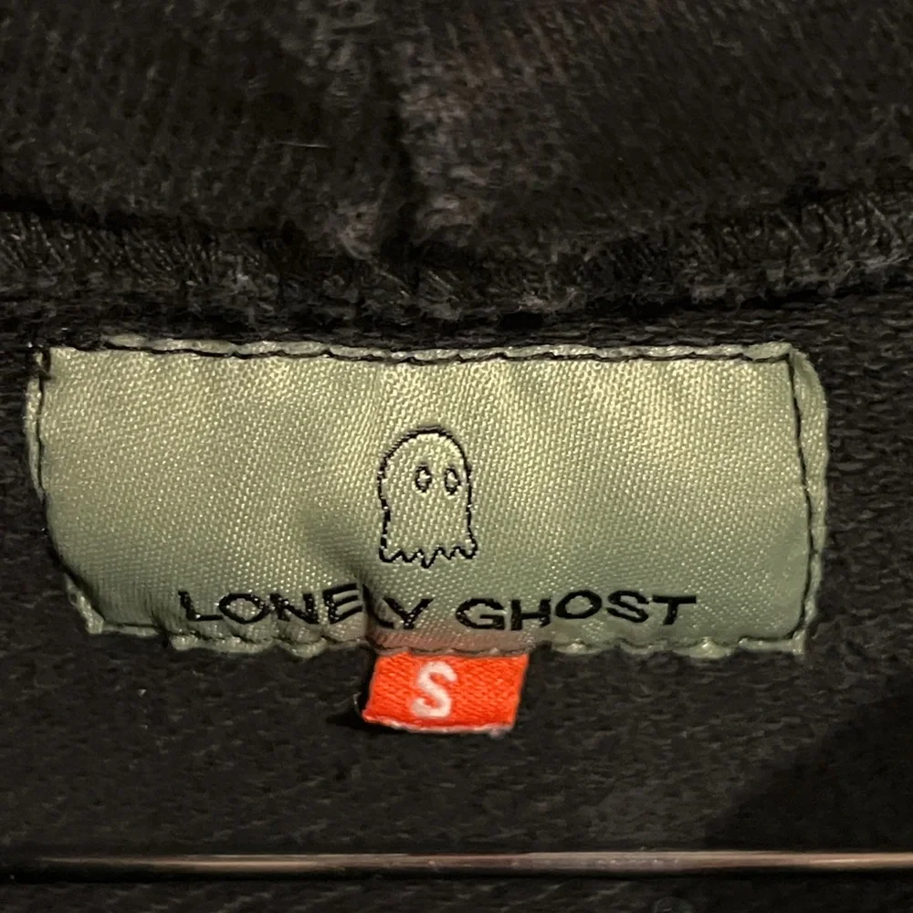 LONELY GHOST Its Good to Care Black Hoodie - Picture 2 of 9
